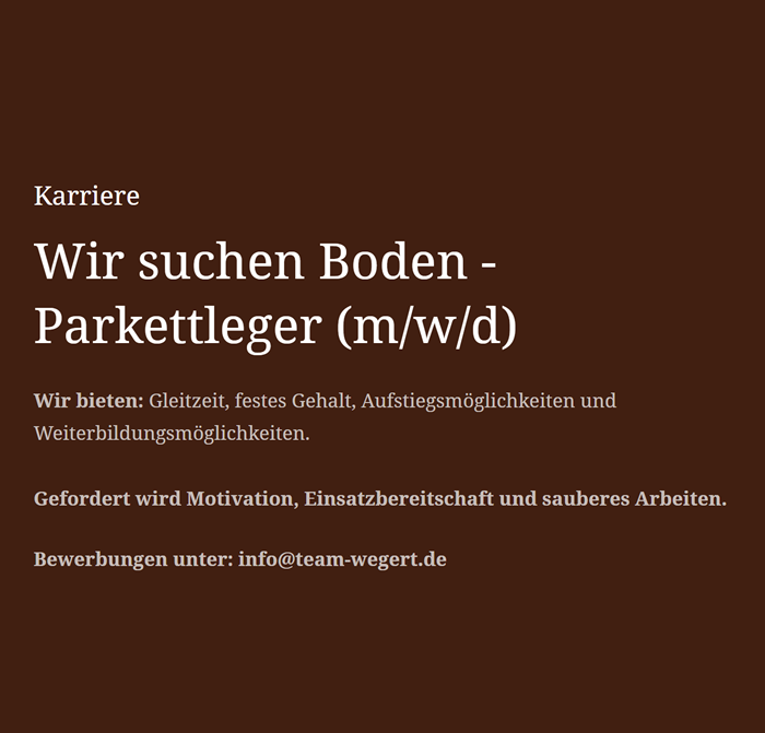 Boden Parkettleger 