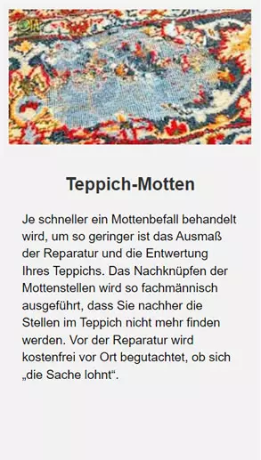 Motten im Teppich bekämpfen bei 65835 Liederbach (Taunus)