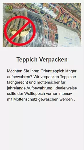 Teppich Verpacken aus 65835 Liederbach (Taunus)